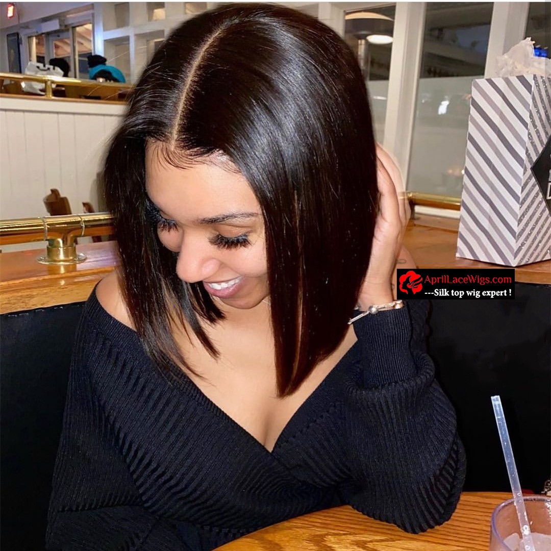 13x6 lace front wig bob lace wig 150% density