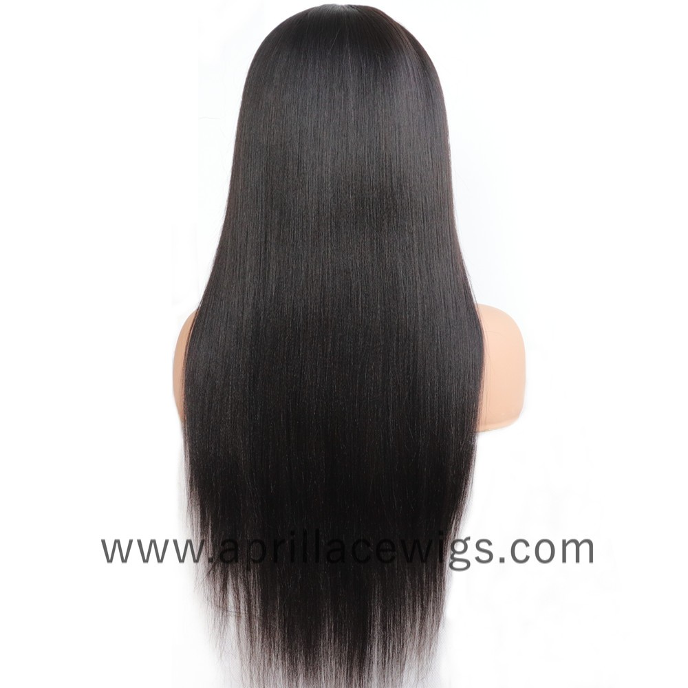 Headband Wigs Light Yaki Virgin Hair Wigs For Black Women