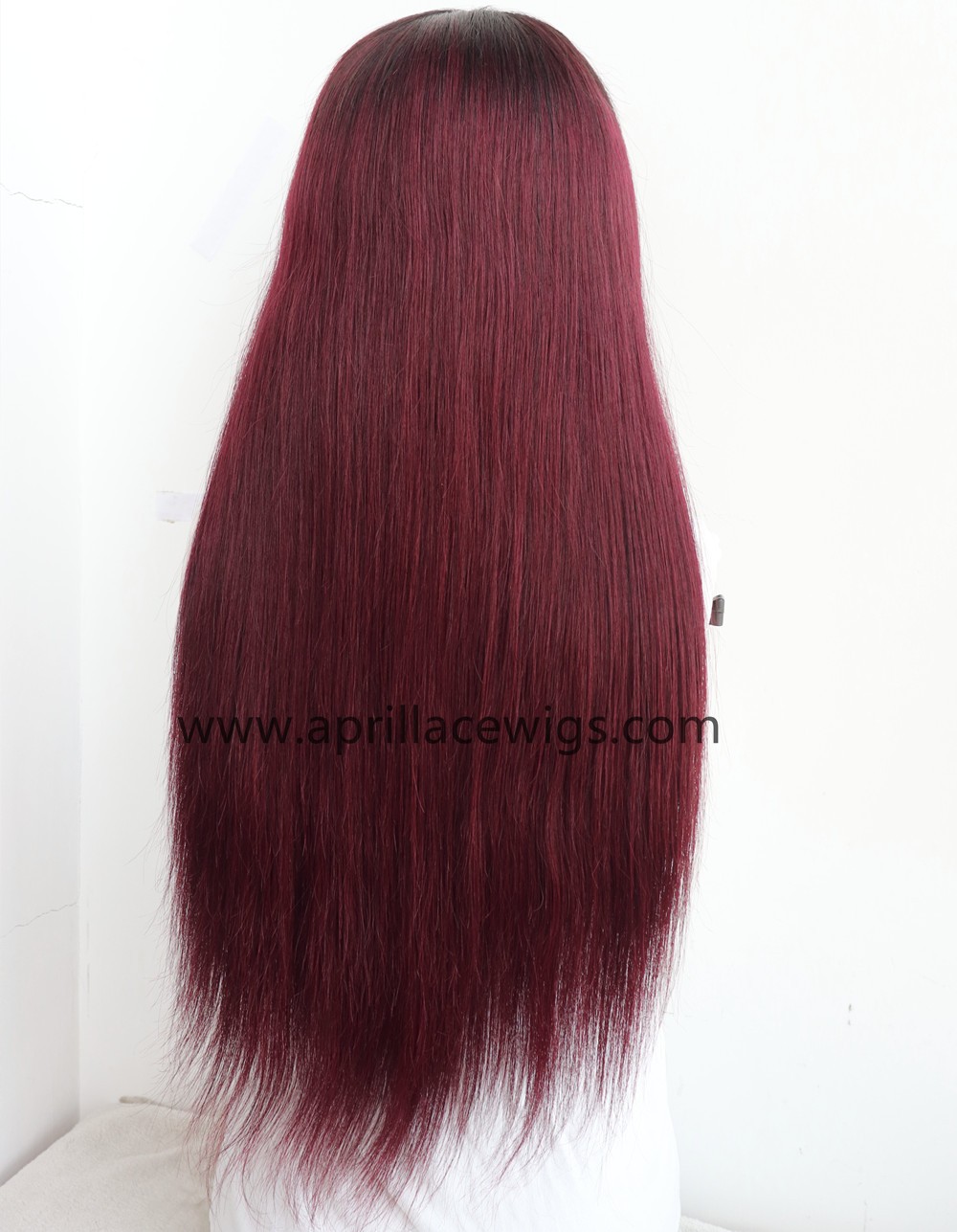 Malaysian virgin human hair color 1b/99J Glueless 13x6 Lace Front wig