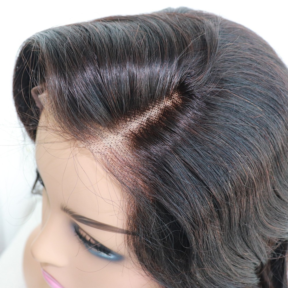 Virgin Human Hair Natural Color Gorge Wave glueless 360 wig