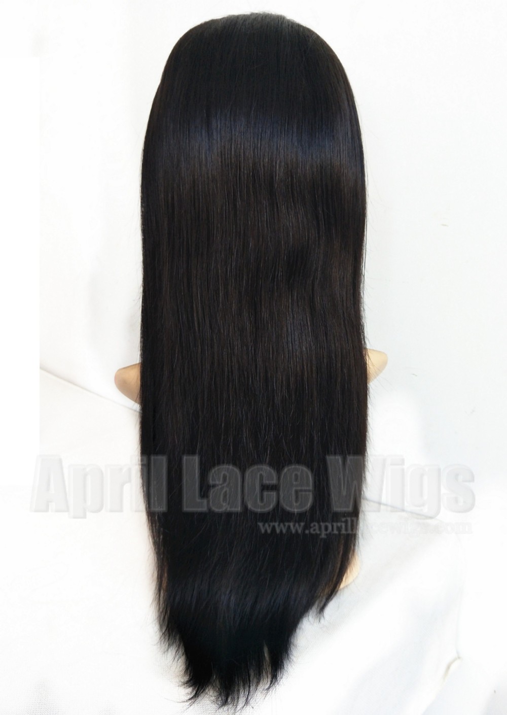  Indian Remy silk straight human hair full lace wig