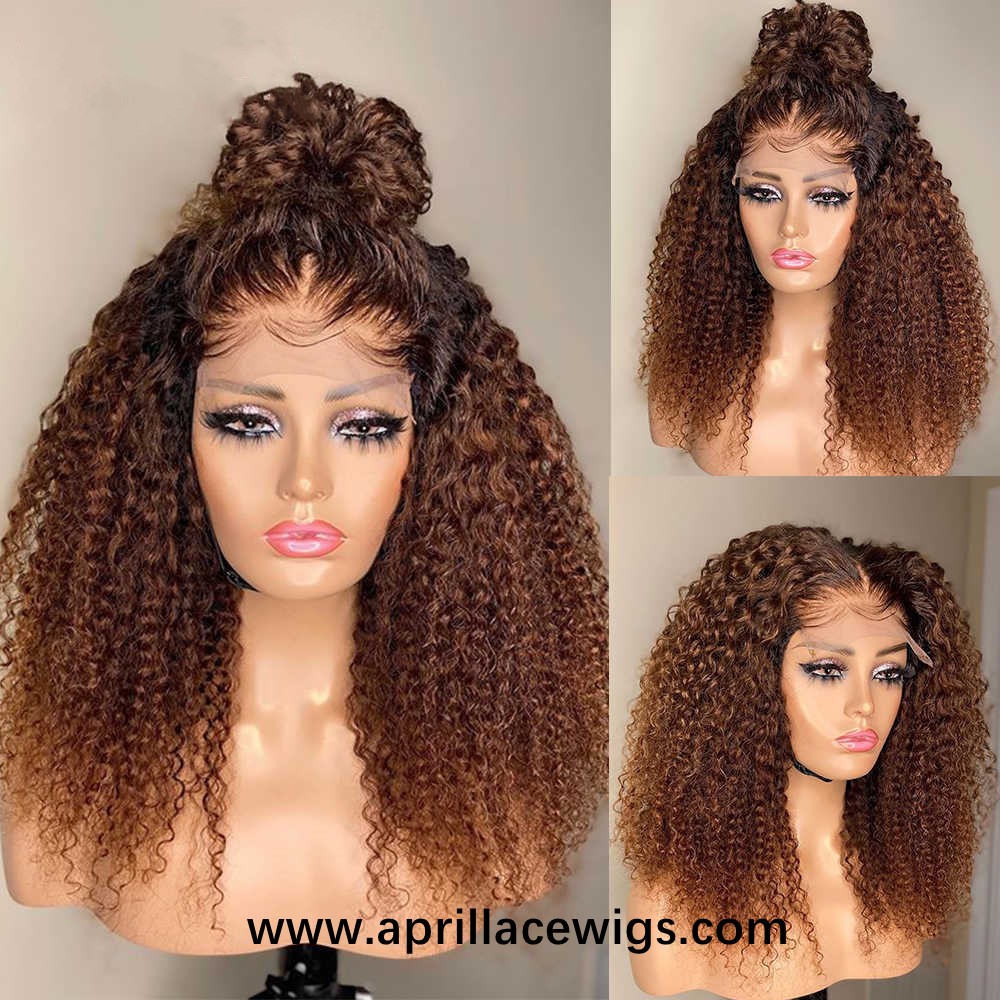 Ombre brown 5x5 HD lace closure wig