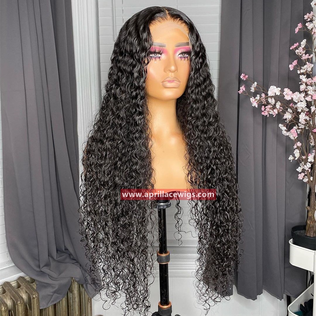 Deep Curly HD 13x4 13x6 HD Lace Frontal Wig Virgin Human Hair