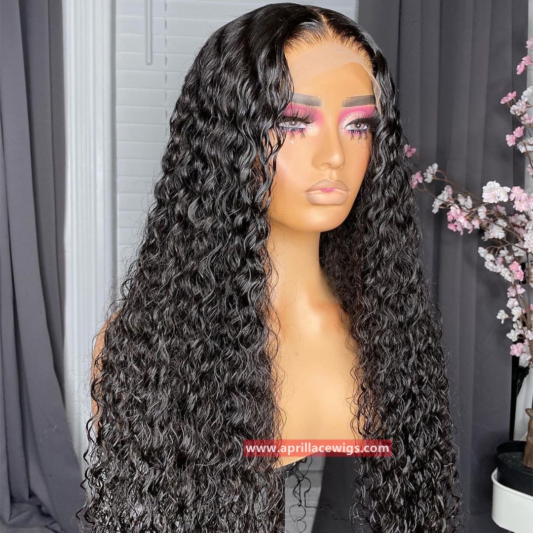 Deep Curly HD 13x4 13x6 HD Lace Frontal Wig Virgin Human Hair