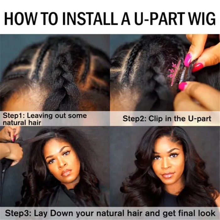 U-part wig installation