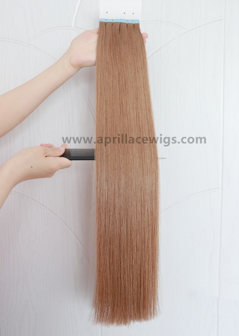 Cuticle Aligned Raw Virgin Hair Tape Ins Extensions