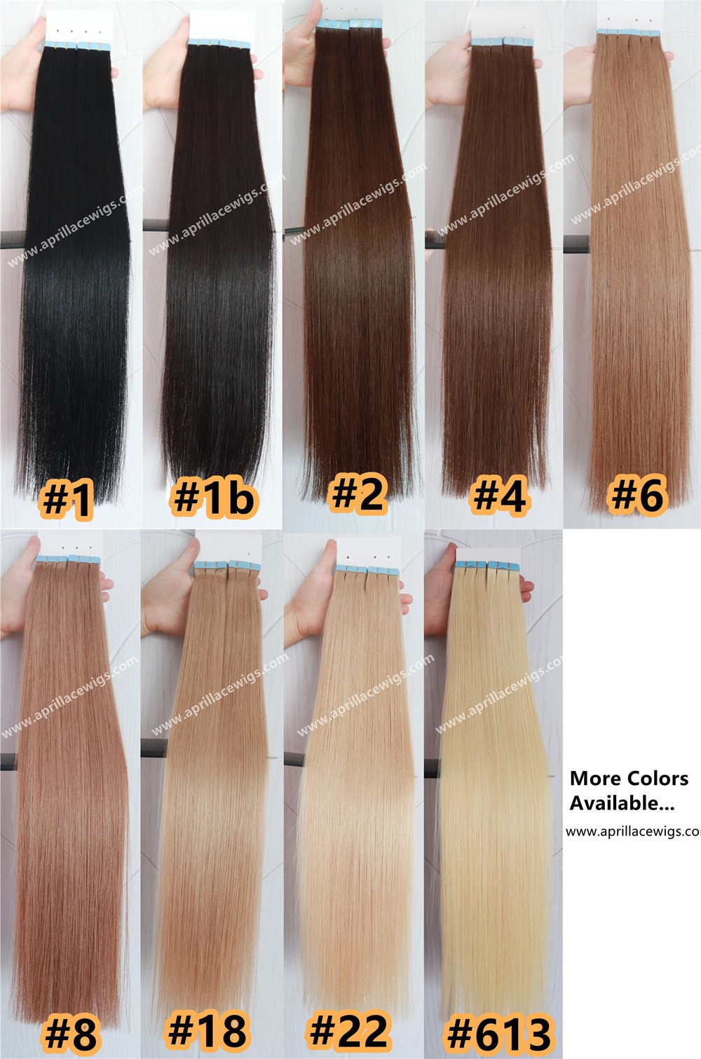 Cuticle Aligned Raw Virgin Hair Tape Ins Extensions