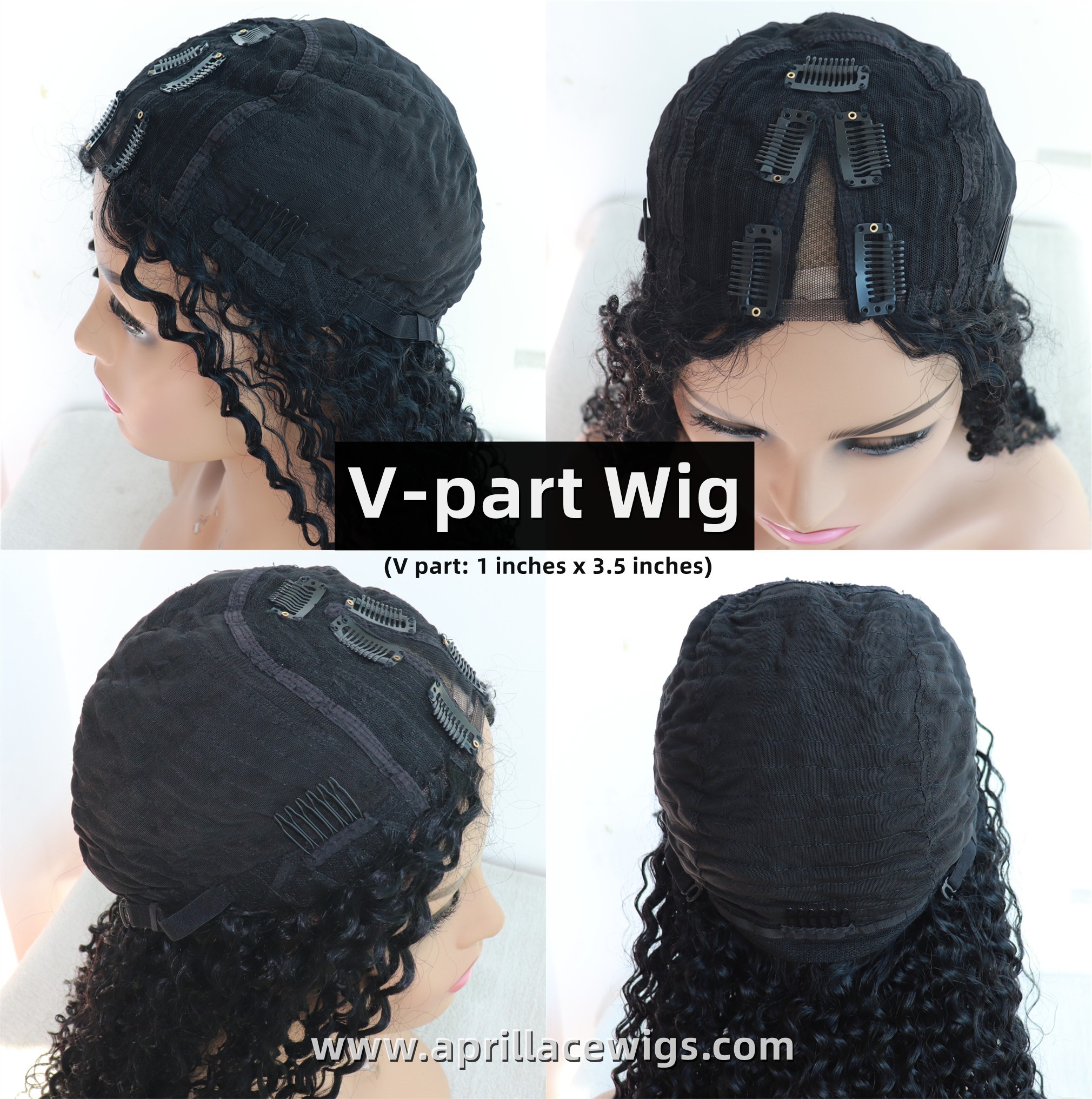 v-part wig