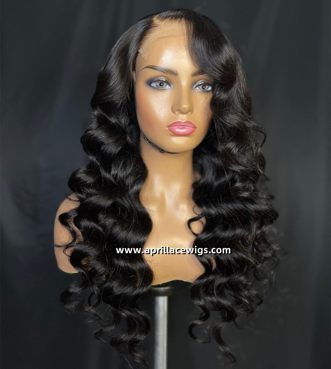 Ocean Curl 5x5 HD Lace Closure Wig 150% Density Virgin Human Hair