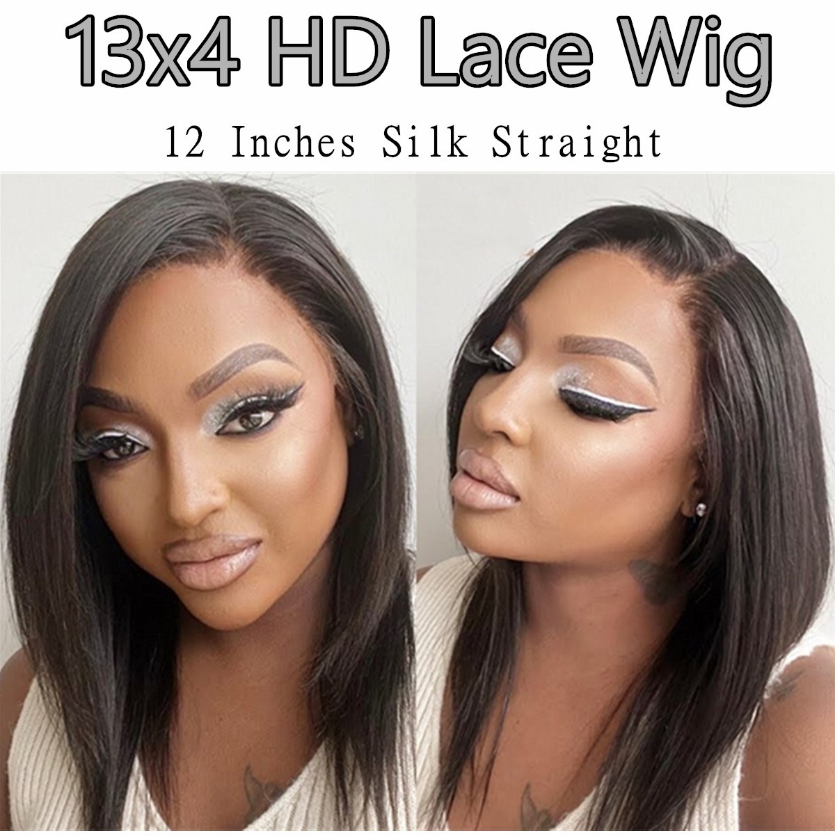 short hair 13x4 hd lace wig