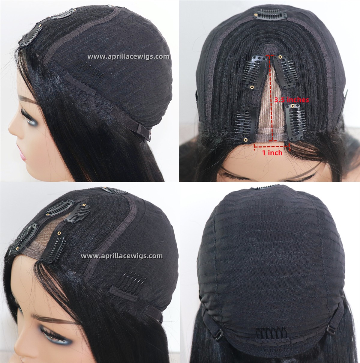 v-part wig