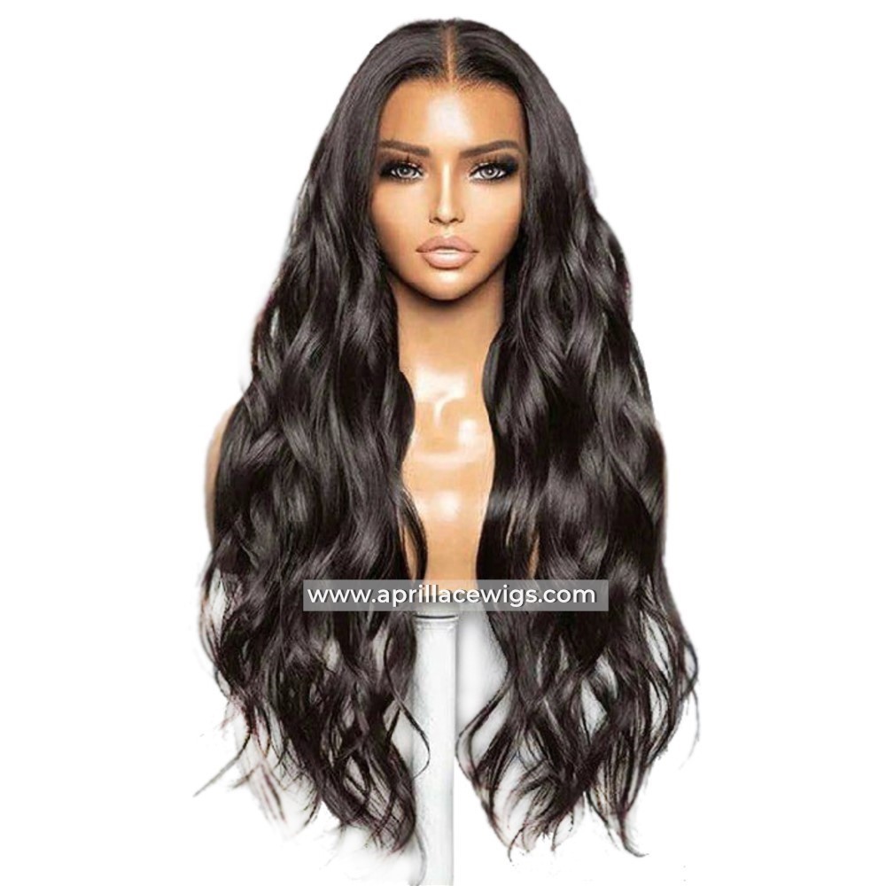 Cambodian Wavy 150% density 13x6 HD lace front wig