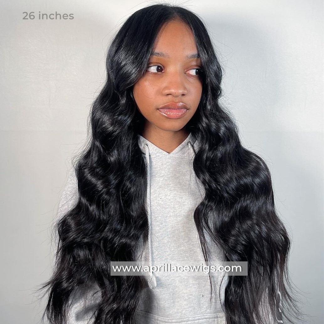 Cambodian Wavy 150% density 13x6 HD lace front wig