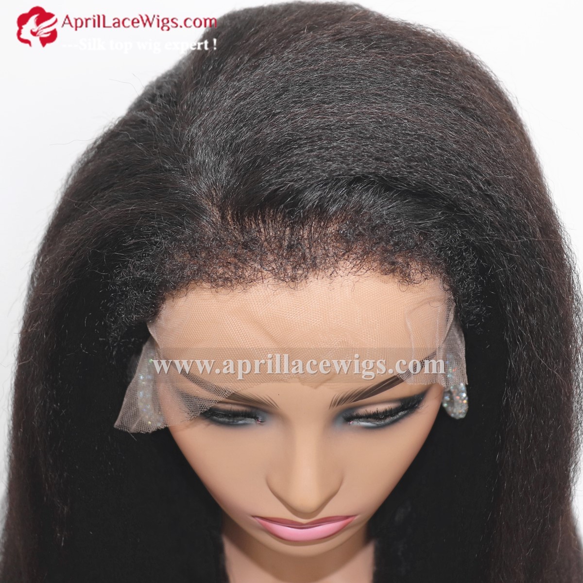 kinky straight hd lace wig mimi curly baby hairs