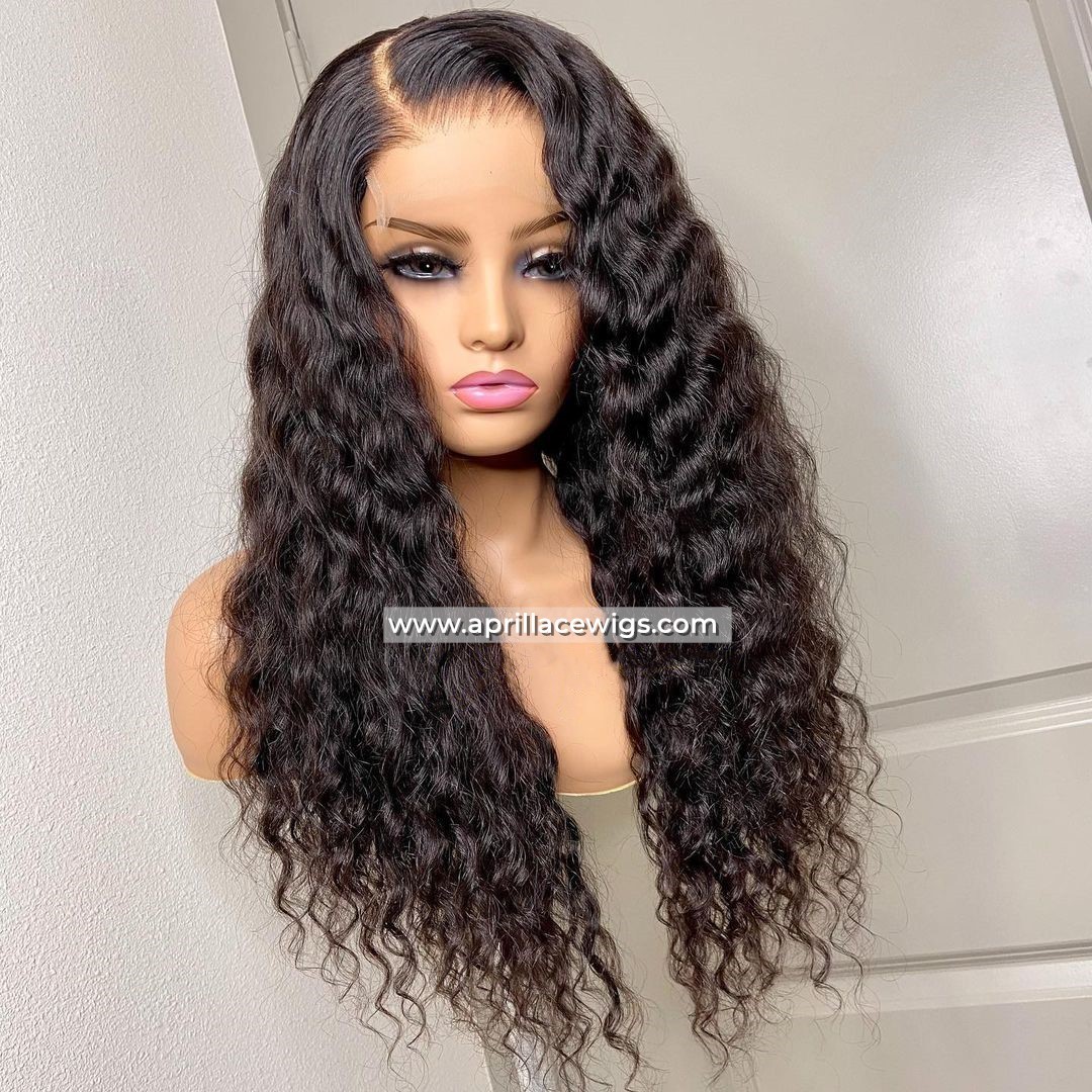 deep wave 5x5 hd lace closure wig