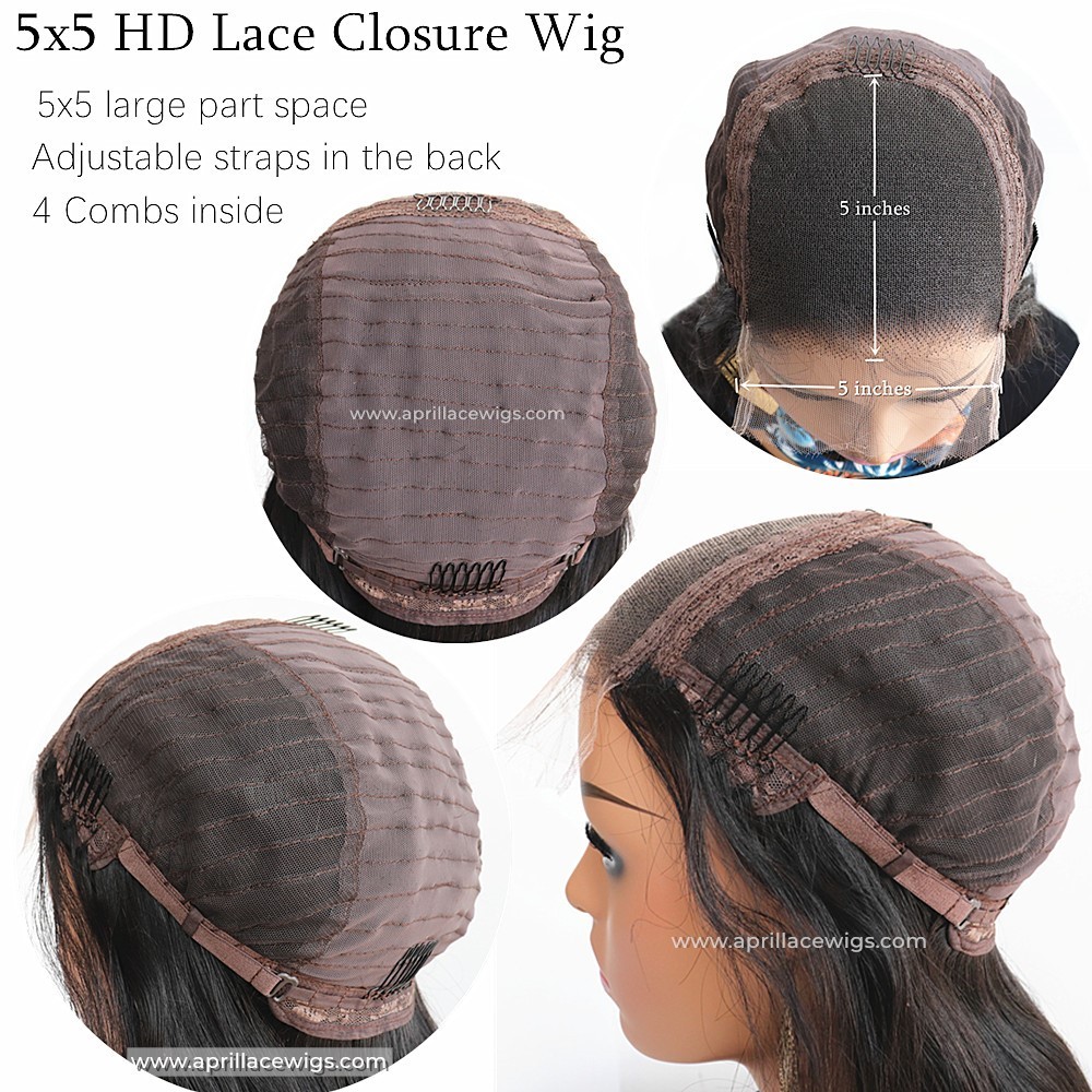 5x5 hd lace closure wig