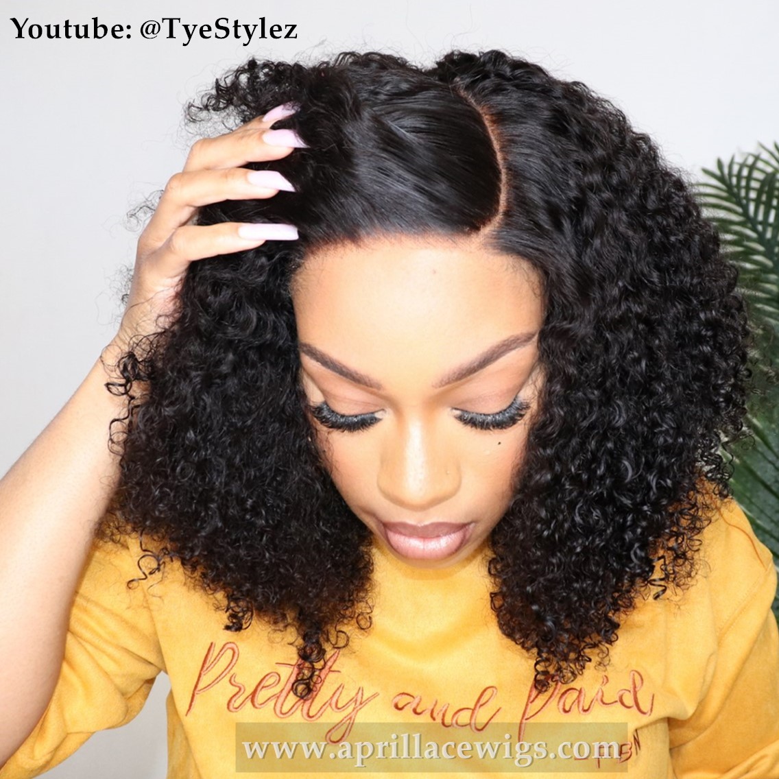 300% density full burmese kinky curly 5x5 HD lace wig glueless wig