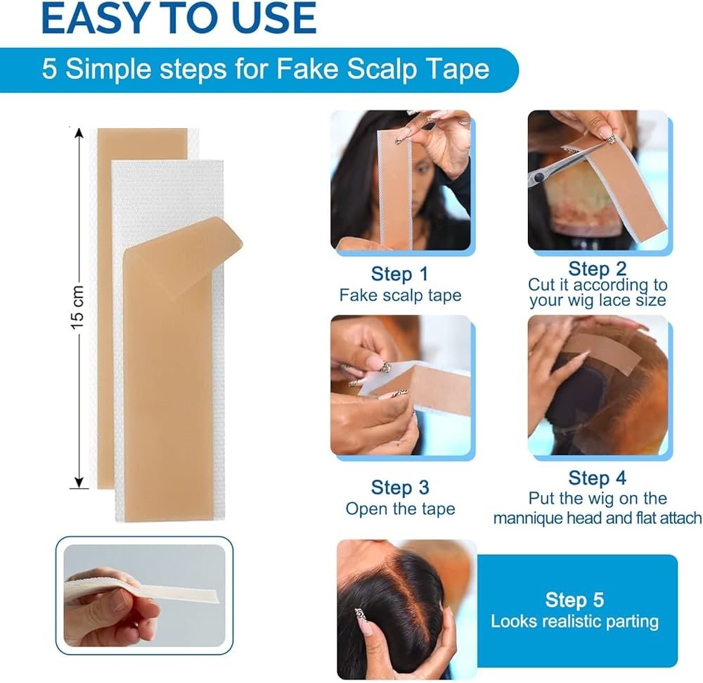 Fake Scalp Tape For Lace Parting
