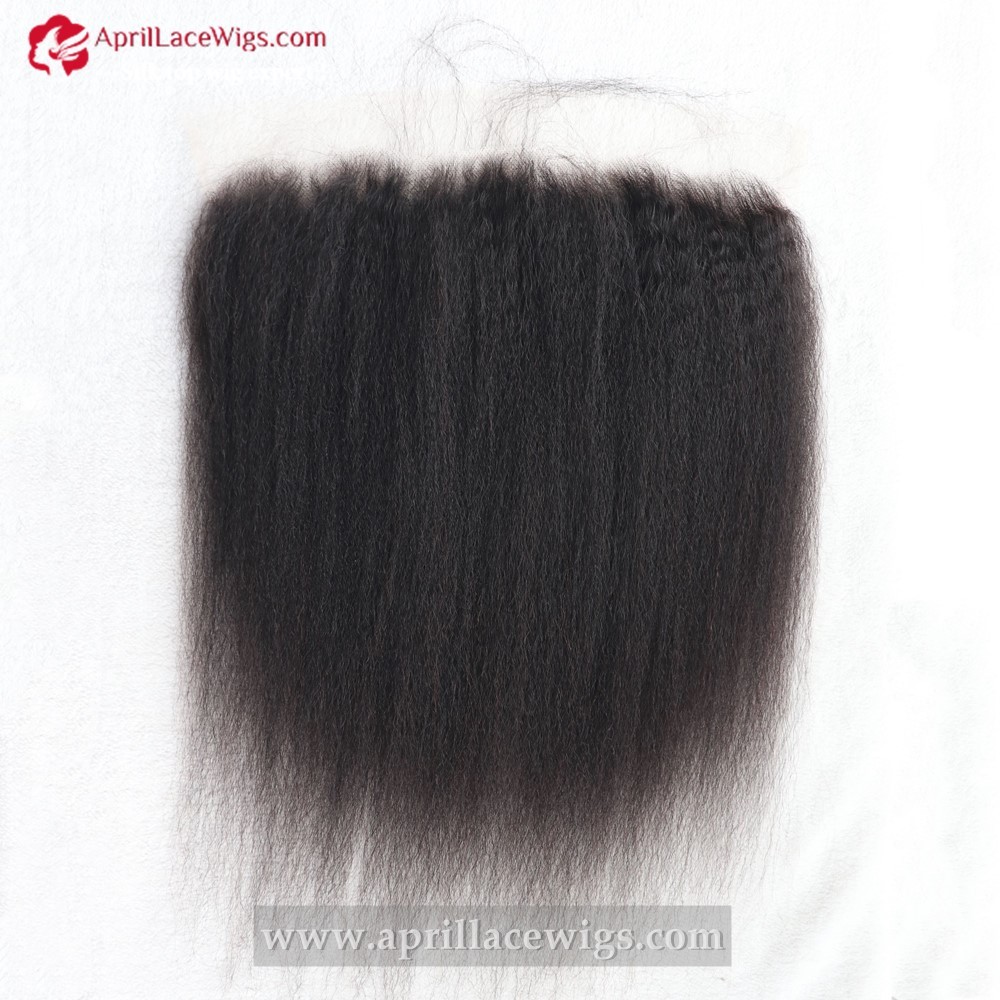Human Hair Italian Yaki 13x4 13x6 HD Lace Frontal