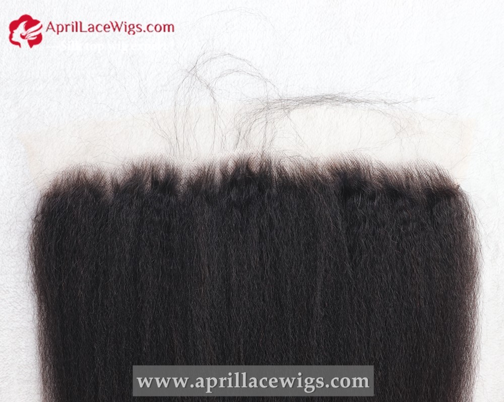 Human Hair Italian Yaki 13x4 13x6 HD Lace Frontal
