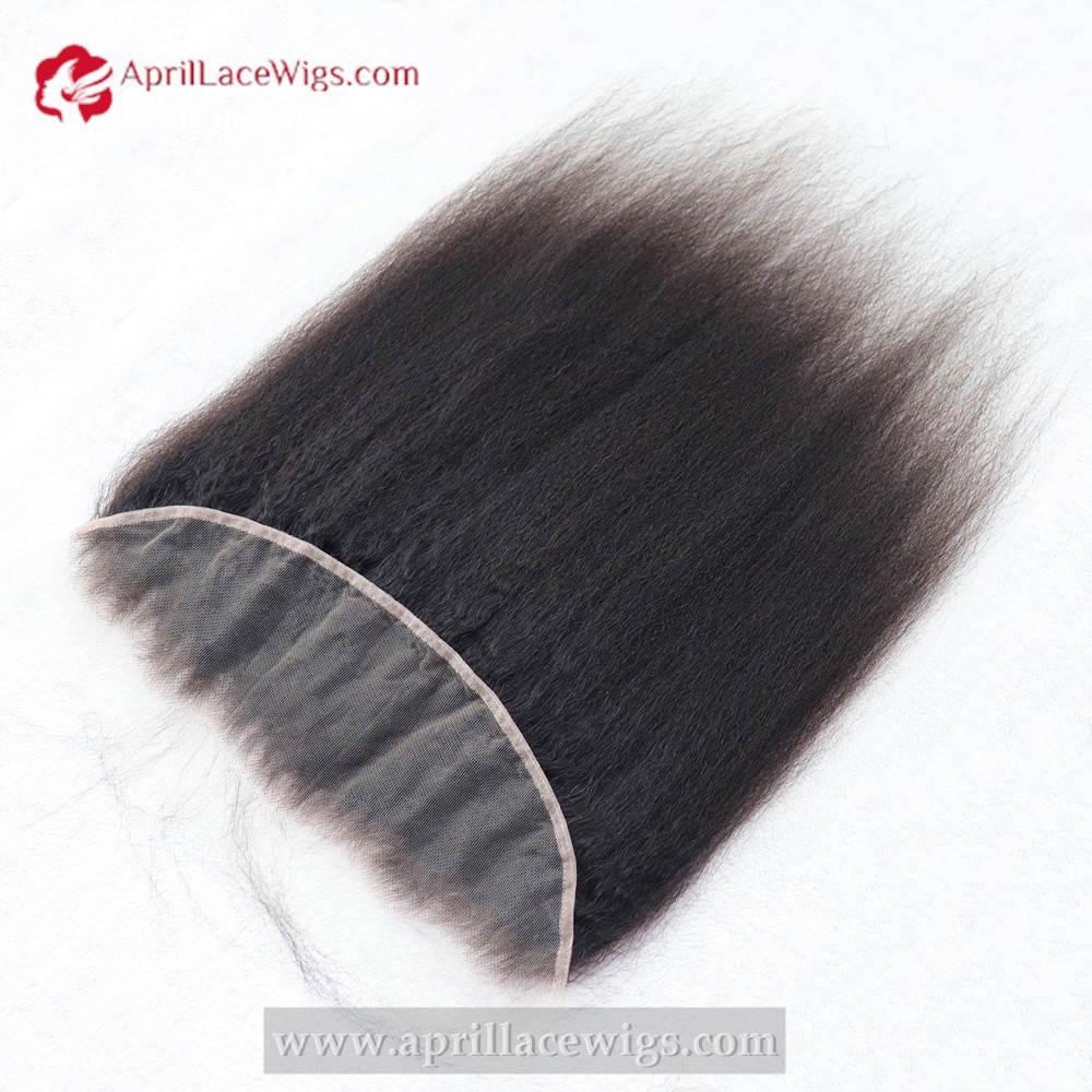 Human Hair Italian Yaki 13x4 13x6 HD Lace Frontal