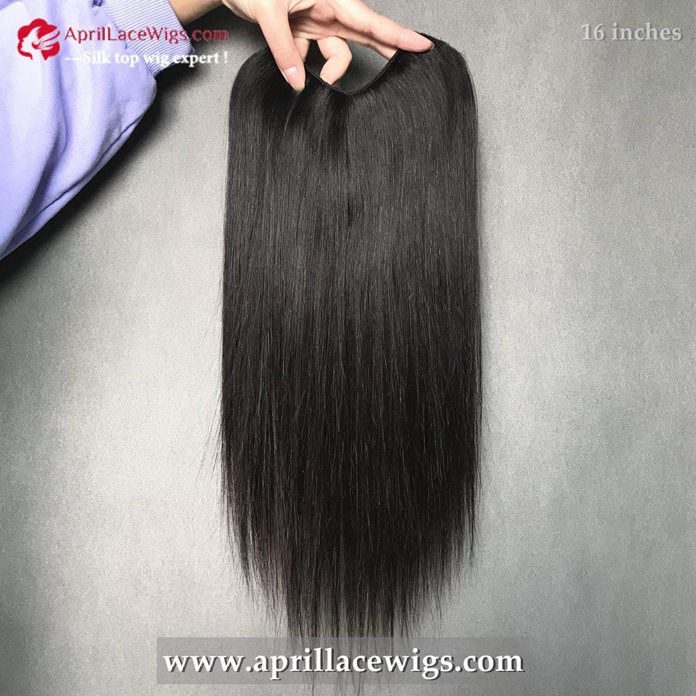 Human Hair V Shape Clip In Hair Extension