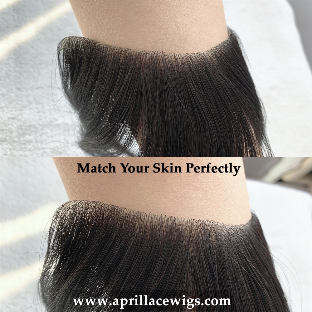 Full Skin Base Forehead Hairline Human Hair Patches 