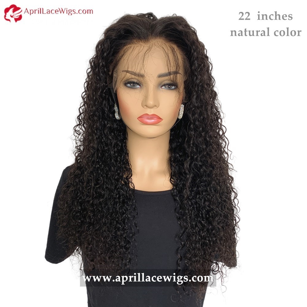 Virgin Human Hair Deep Curly 13x4 HD Lace Front Wig