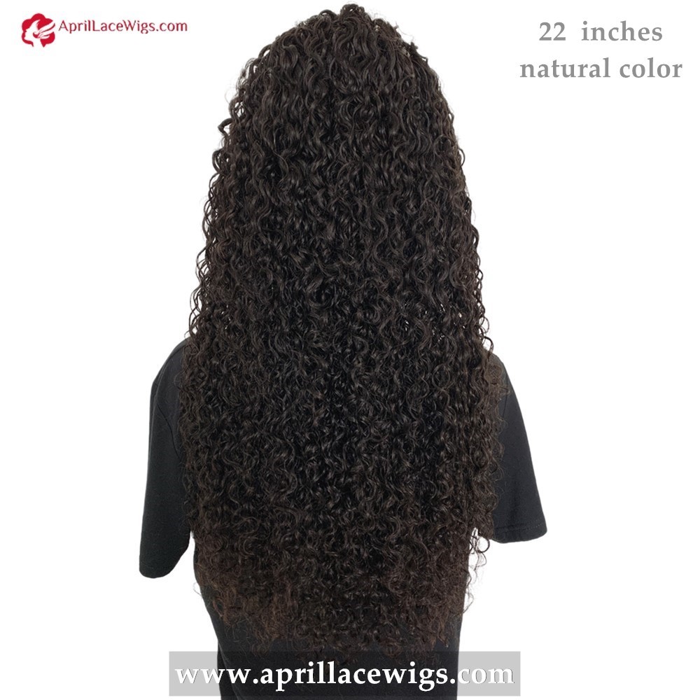 Virgin Human Hair Deep Curly 13x4 HD Lace Front Wig