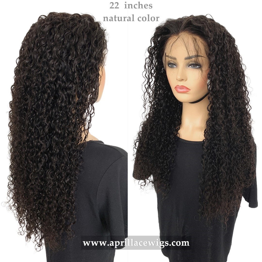 Virgin Human Hair Deep Curly 13x4 HD Lace Front Wig