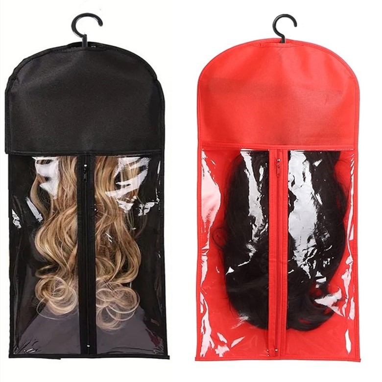 wig storage bag and wig hanger