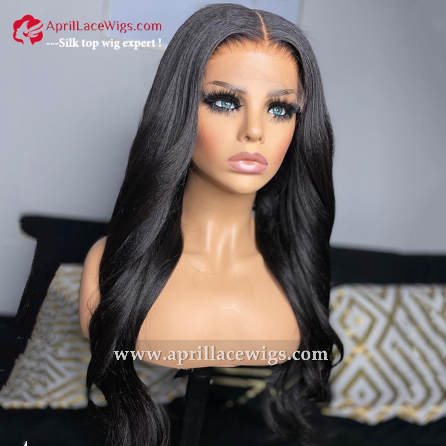 Human Hair STR Italian Yaki 5x5 HD Lace Closure Wig