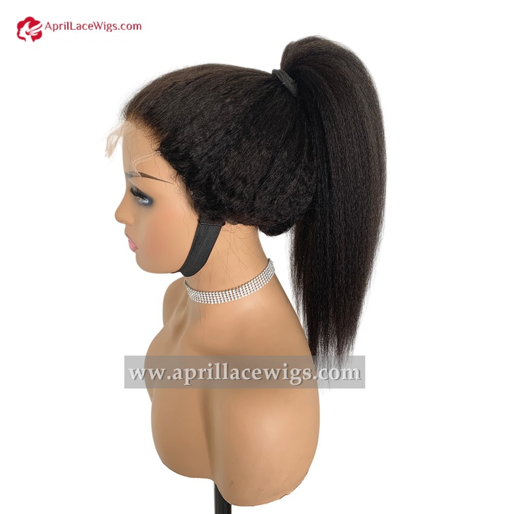 Human Hair STR Italian Yaki 5x5 HD Lace Closure Wig