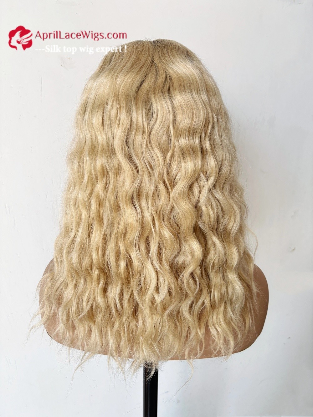 Warm Blonde Virgin Human Hair Lace Front Medical wig LW39